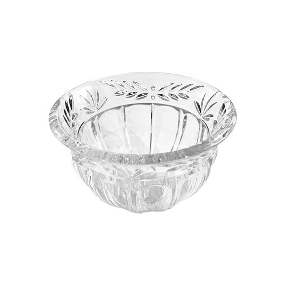 VTG Noritake Lead Crystal Bowl with Leaf Design* - Picture 2 of 4